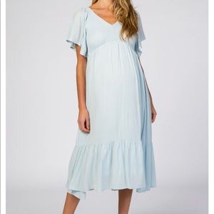 Pink Blush Maternity Dress - size L - worn once for pictures